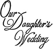 Our Daughter's Wedding Photo Wedding Album Imprinting Die from meritalbums.com