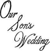 Our Son's Wedding Photo Wedding Album Imprinting Die from meritalbums.com