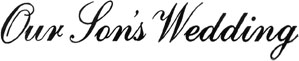 Our Son's Wedding Photo Wedding Album Imprinting Die from meritalbums.com