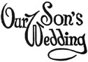 Our Son's Wedding Photo Wedding Album Imprinting Die from meritalbums.com