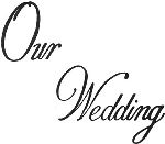 Personalized "Our Wedding" Imprinting Wedding Album Die