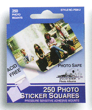 Pioneer Photo Safe Pressure Sensitive Adhesive Sticker Squares for Scrapbooking from meritalbums.com