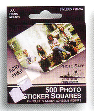 Pioneer Photo Safe Pressure Sensitive Adhesive Sticker Squares for Scrapbooking from meritalbums.com