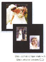 Black 8 x 10 Tape Reversible Mats with Black Window Borders