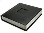 Regal Black Wedding Albums with Silver Mylar Edges and Silver Corner Tips
