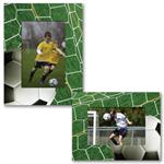 Paper Frame Soccer Sports Easel for 4"x6", 6"x4", 5"x7", or 7"x5" Digital Photos