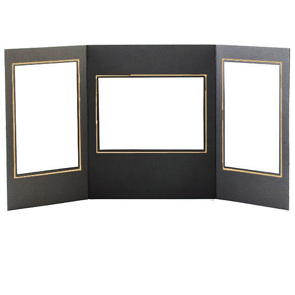 TAP Folders Promenade Dance Black Cardboard Picture Frames & Photo Folders for 4x6, 6x4, 5x7