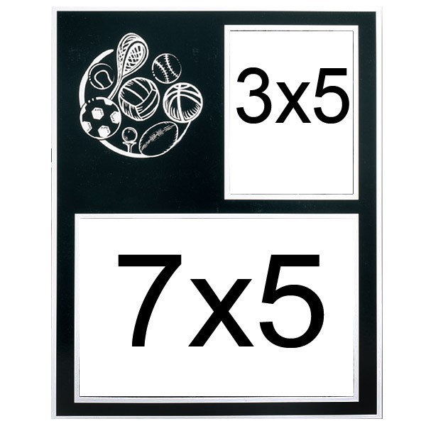 TAP Black Memory Mate Easels Black Sports Photo Mounts Photo Folders