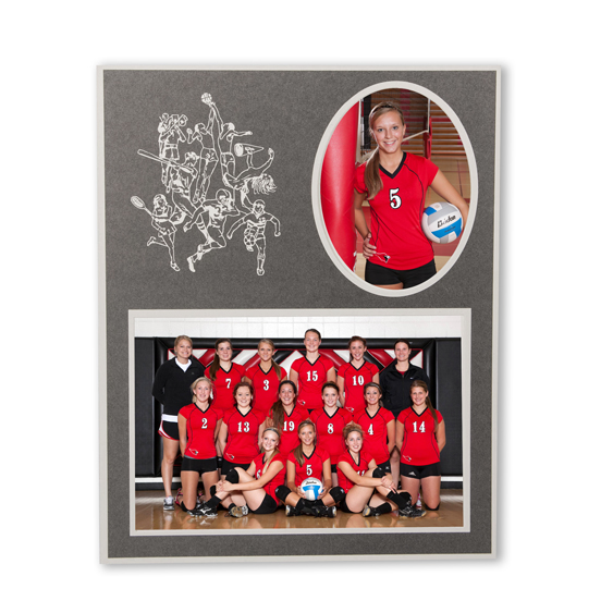 TAP Memory Mate Easel PF44 Gray Cardboard Picture Frames for 7x5 and 3