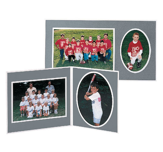 TAP Memory Mate Easel PF40 Gray Cardboard Picture Frames for 10x8 7x5