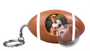 Sports Ball Photo Keychain - Football 