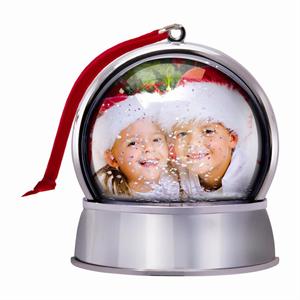 Christmas Snow Globe Ornament with Magnetic Back #1775X