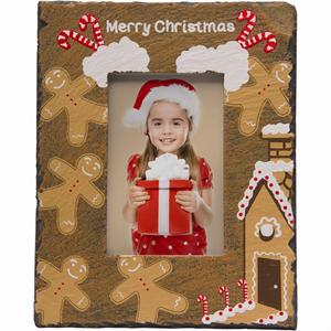 Christmas Candy Canes Ginger Bread House Slate Resin 4