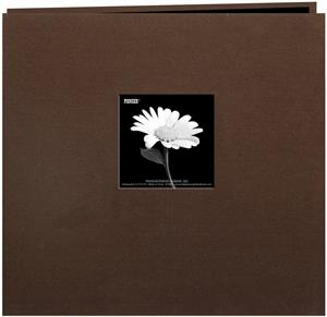 Pioneer-Chocolate-Brown-12x12-Trend-Fabric-Frame-Scrapbooks-Memo-Book-Photos