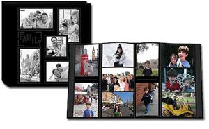 Pioneer 12x12 5COL240FM Collage Frame Sewn Embossed Leatherette Family Photo Album
