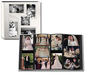 Pioneer 12x12 5COL240W Collage Frame Sewn Embossed Leatherette Family Photo Album