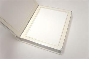 8x10-Slip-In-Wedding-Photo-Album-Ivory-Silver-for-20-to-40-Digital-Prints