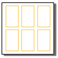 Topflight R-835-6W photo album 5x3-1/2 mat