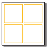 Topflight R-855W photo album 5x5 mat