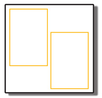 Topflight R-857W photo album 7x5 traditional screw-post cardboard photo mat