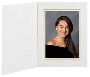 TAP Folders CalcWhite-Gold Cardboard Photo Mount Picture Frames