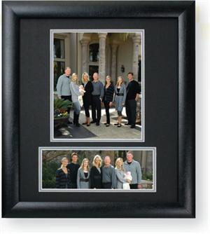 TAP 8x10 & 10x4 Black Wooden Picture Frame