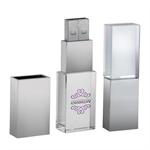 Trinity-145 Acrylic 8GB USB Flash Drive with Silver Cap