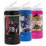 15 Once Sports Photo Water Bottle in Black, Blue, or Hot Pink #574