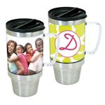Stainless Steel Personalized Photo 16oz Travel Mug