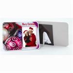 Puff Picture Frame Merry Christmas Easel Magnetic Back for 2-1/2