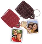 Photo Keychains with Leather-Like Pouch #760
