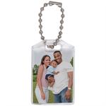 Promotional Photo Keychain with Beaded Chain #775