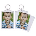 Clear Standard Snap-In Photo Keychains with 2-1/2