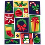 Paper Frame Christmas Cheer  Photo Mount for 5x7 or 4x6 Digital Prints
