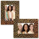 Leopard Print Paper Frame Photo Easels for 4x6 or 6x4 Digital Pictures