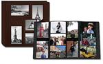 Pioneer 12x12 5COL240TR Collage Frame Sewn Embossed Leatherette Travel Photo Album