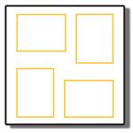 Topflight R-846-2+2W photo album 6x4 mat