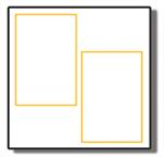Topflight R-857W photo album 7x5 traditional screw-post cardboard photo mat
