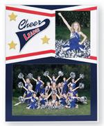 TAP Cheerleading Cardboard Sports Memory Mate for a 7x5 and 3-1/2x5 Digital Photo
