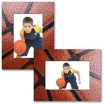 Paper Frame Basketball Photo Easel for 4x6 or 6x4 Digital Pictures