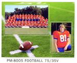 TAP PM-8005 Football Cardboard Picture Frame with Easel Back